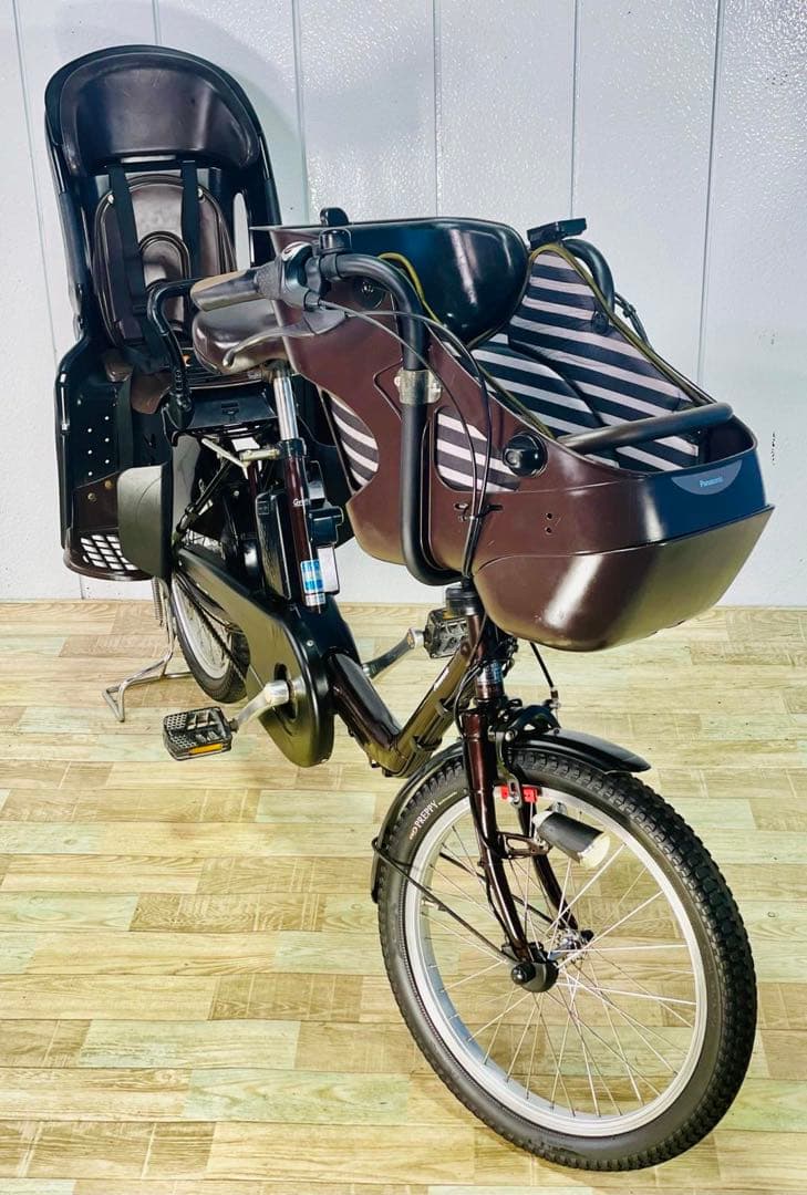 2958パナソニック12アンペア 20インチ子供乗せ電動アシスト自転車