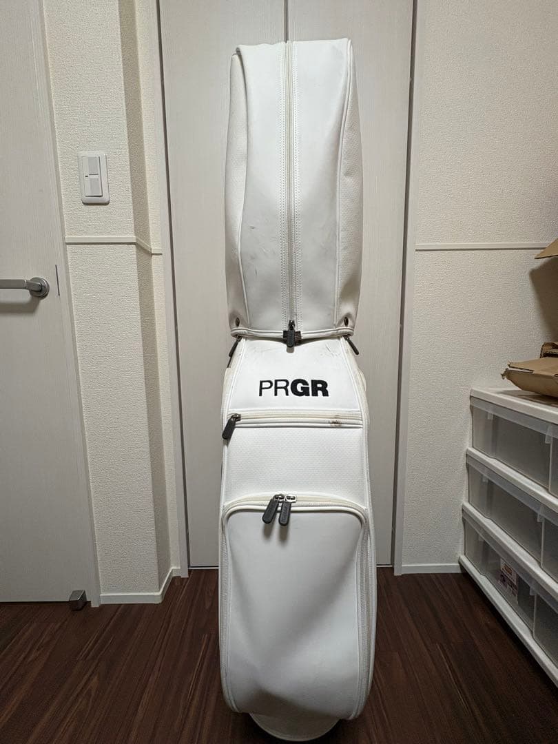 M348 PRGR プロギア YOKOHAMA RS キャディバッグ ホワイト