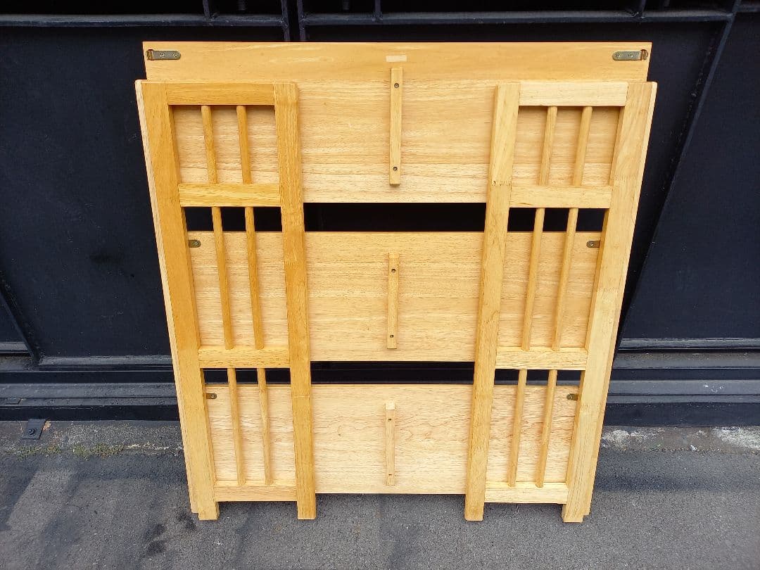 ナチュラル　モダン　ウッド　オープン　ラック　キャビネット　飾り棚