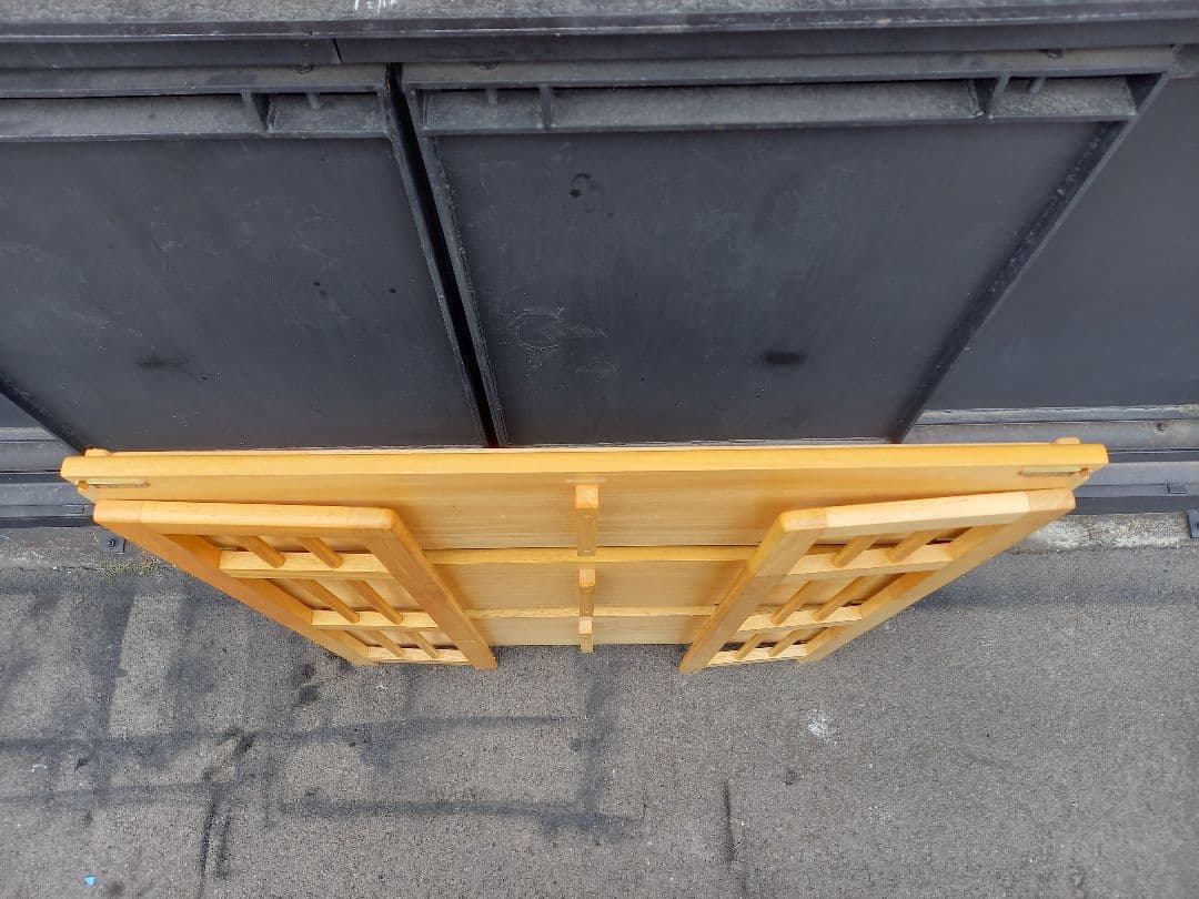 ナチュラル　モダン　ウッド　オープン　ラック　キャビネット　飾り棚