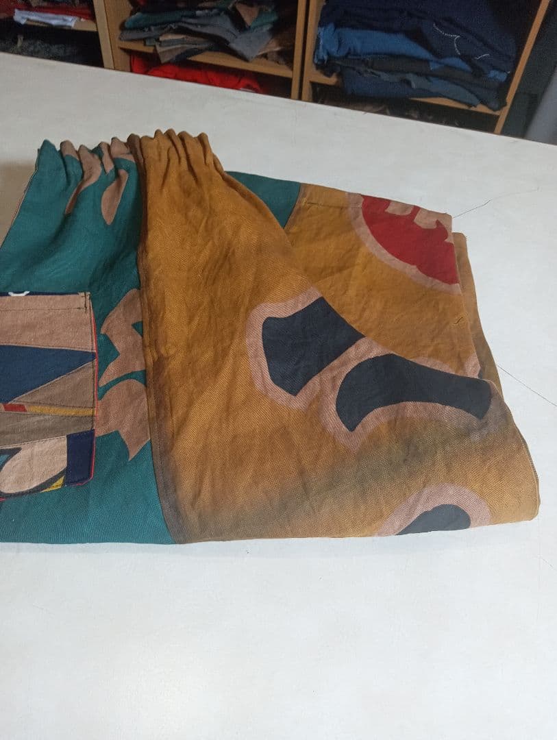 ★専用★大漁旗のワイドパンツ★柿渋染め★