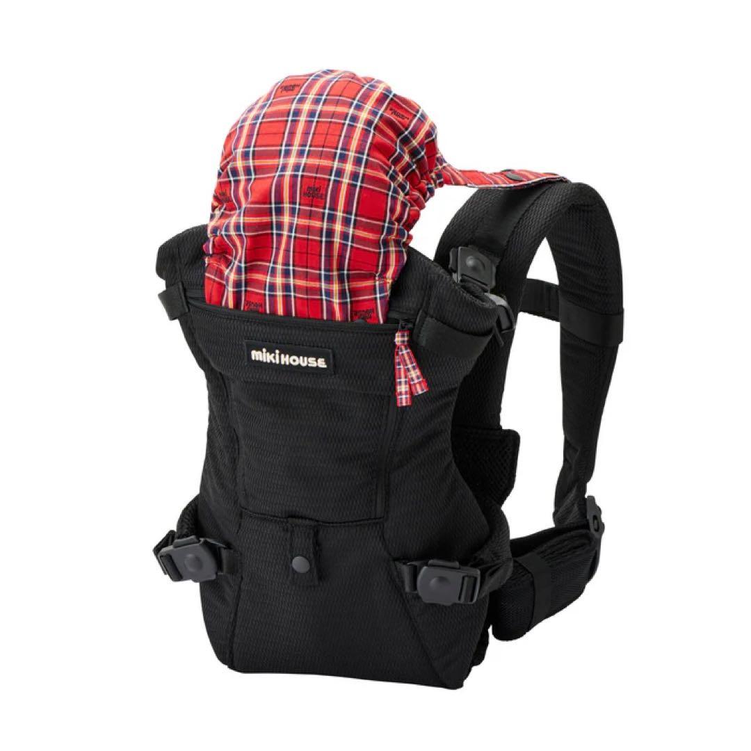 ミキハウス ファーストベビーキャリア 抱っこ紐　新生児 ブラック
