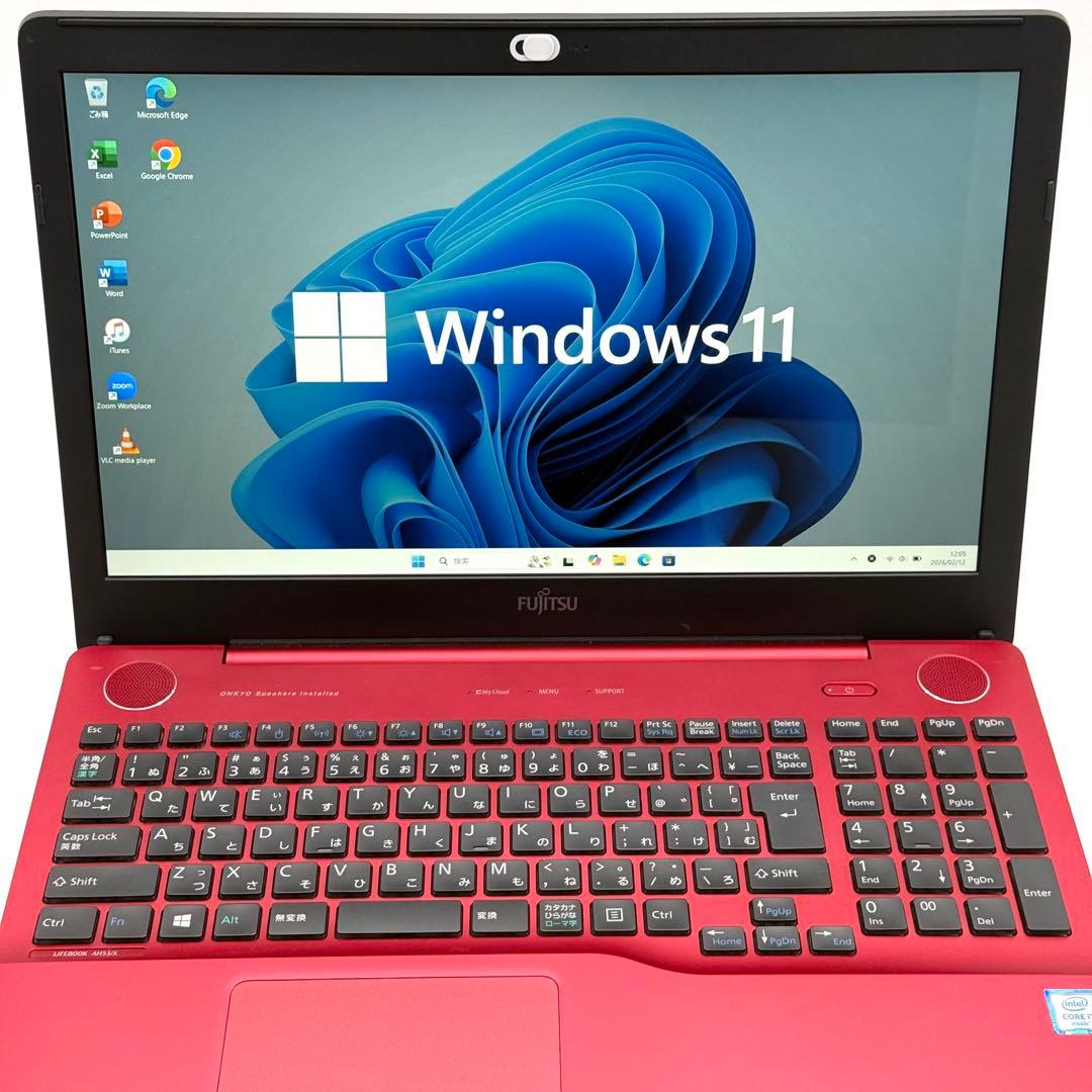 富士通ノートPC i7 16GB 新品SSD512 Blu-ray 11pro