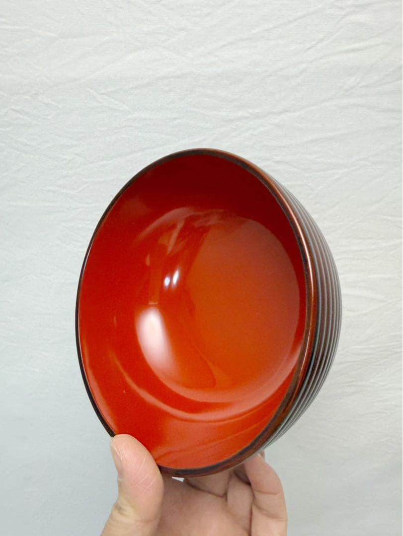 ほぼ未使用 茶道具 木製溜塗 信玄三段弁当 2客揃 千筋 内朱 紙箱