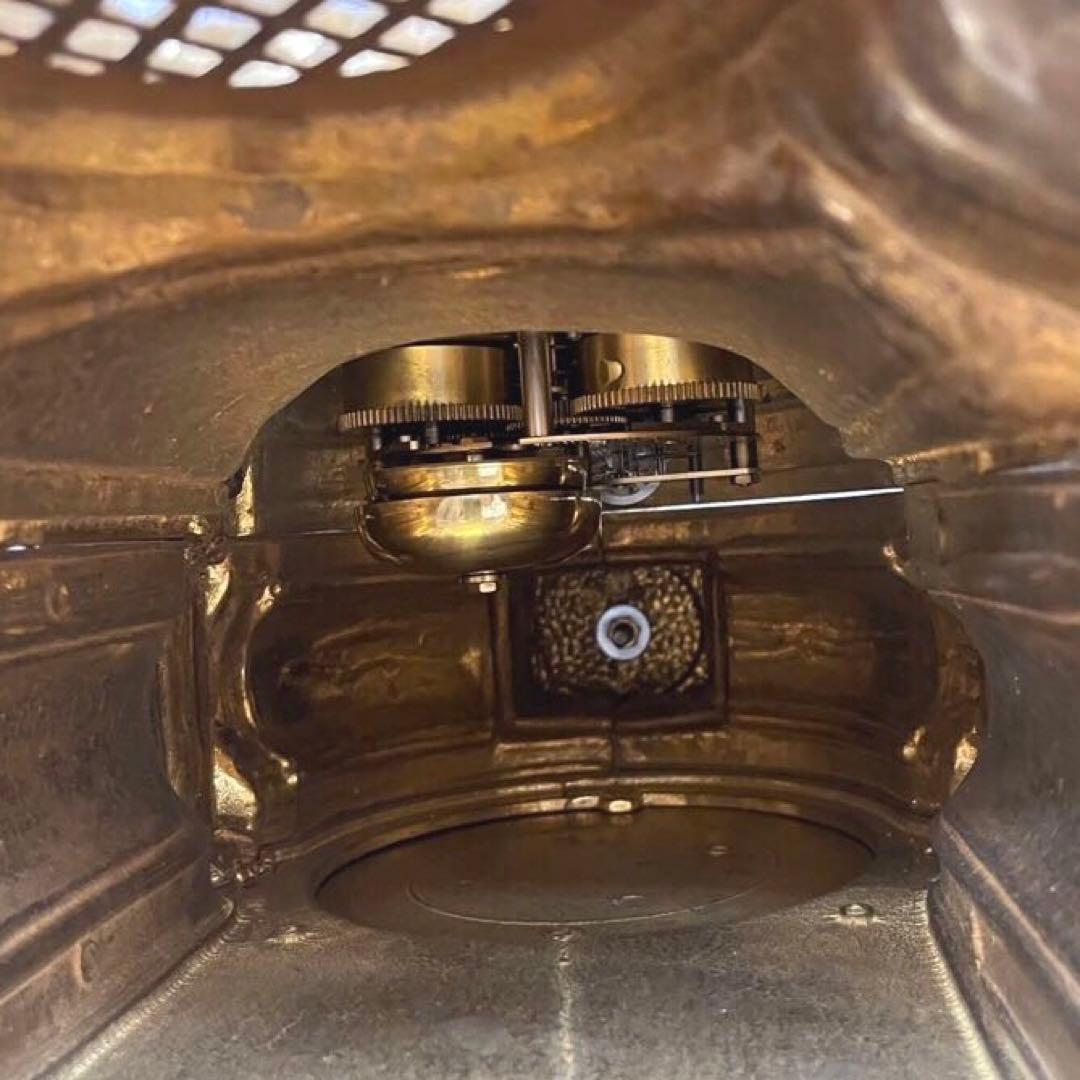 アンティーク 西ドイツ製　置時計 ＆ 燭台 ３点セット