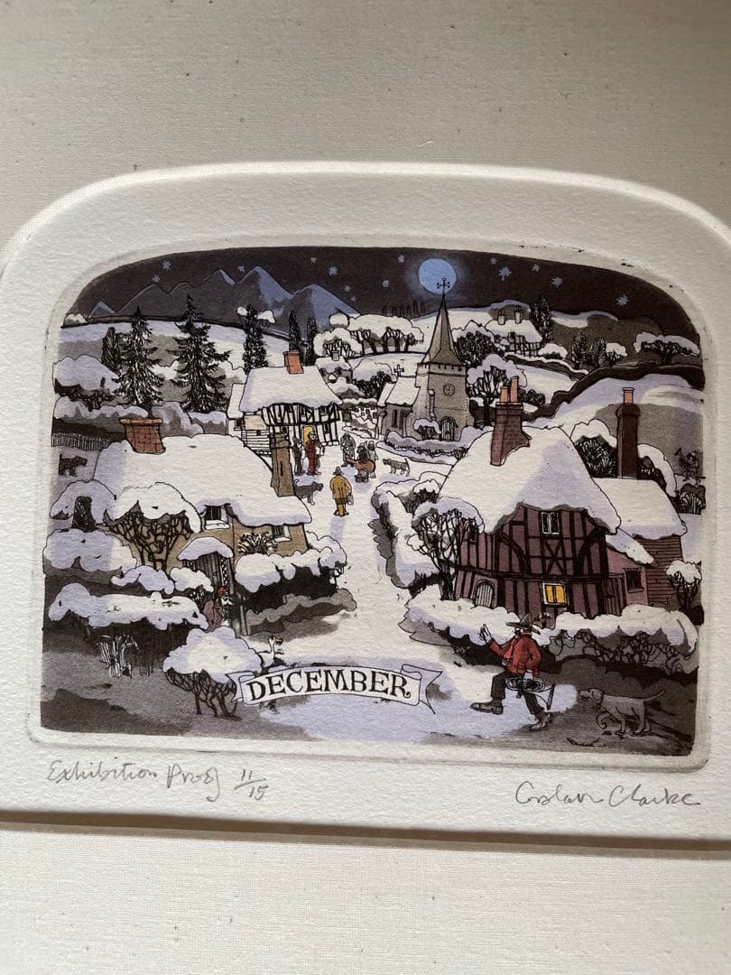 グラハムクラークの銅版画