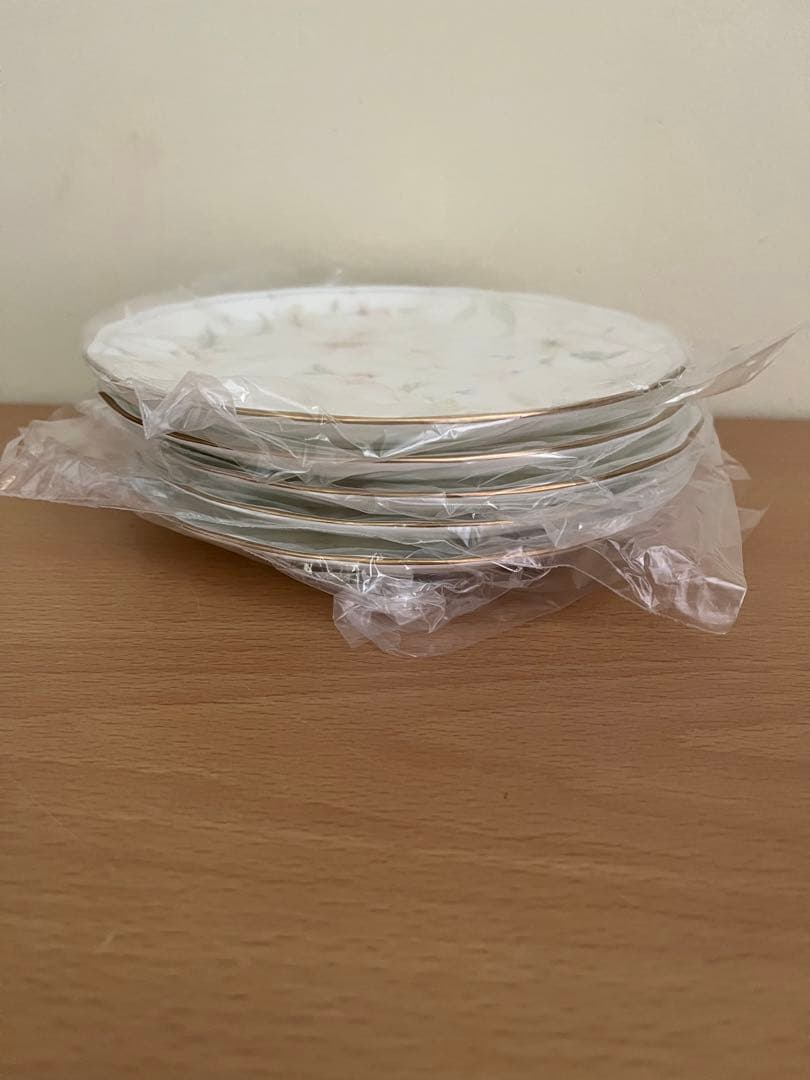 未使用ナルミ9296パステルガ一デン 27ディナーティ一碗皿38プラタ一