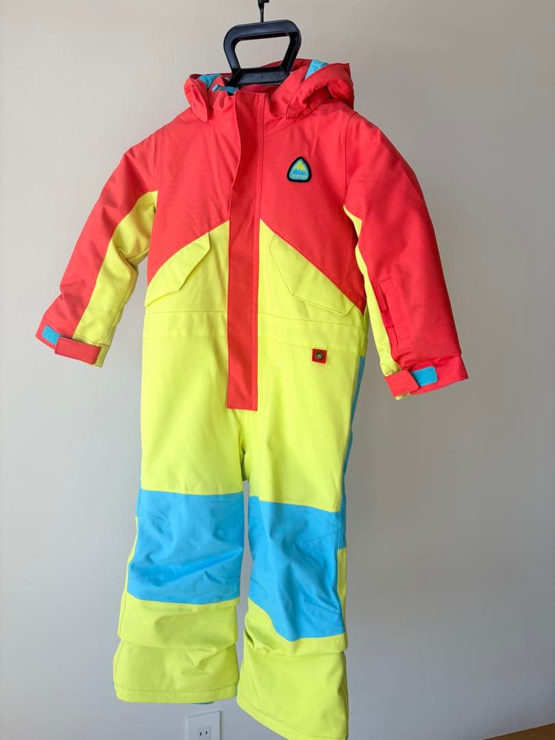 【美品】【BURTON】キッズ スノーウェア つなぎ 100cm