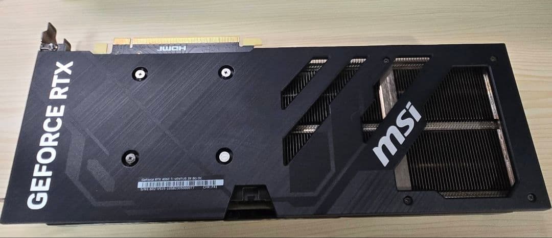 グラフィックボード・グラボ・ビデオカード MSI GeForce RTX 4060 Ti VENTUS 3X 8G