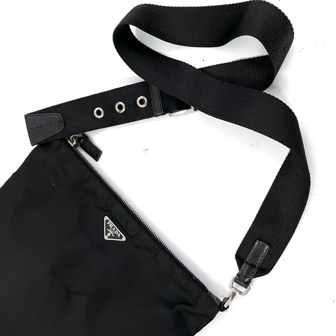 プラダ 3121 ナイロン ショルダーバッグ カーフ　サコッシュ ⭕️Gカード有