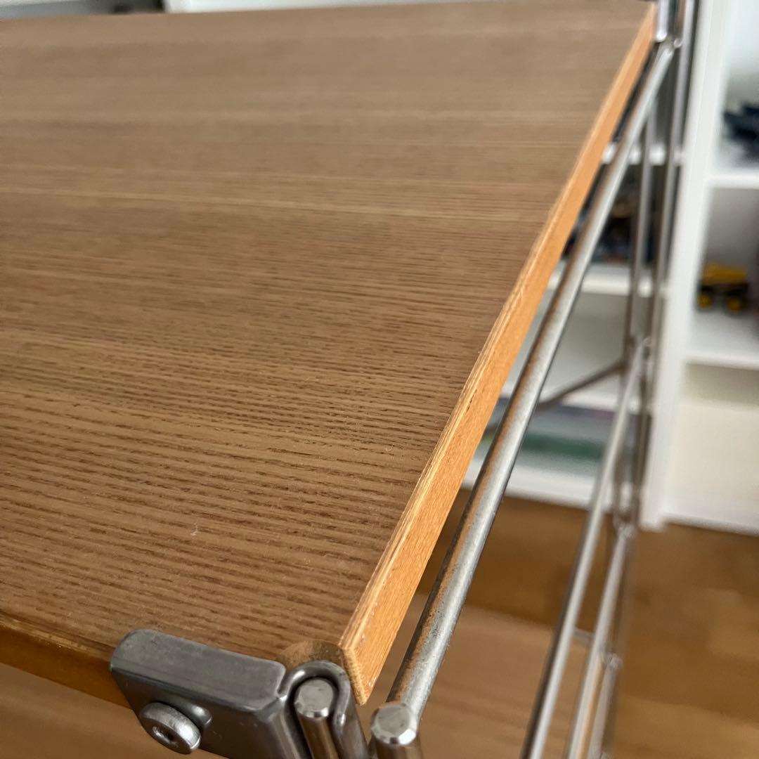 無印良品　ステンレスユニットシェルフ　オーク材棚セット　ワイド　中
