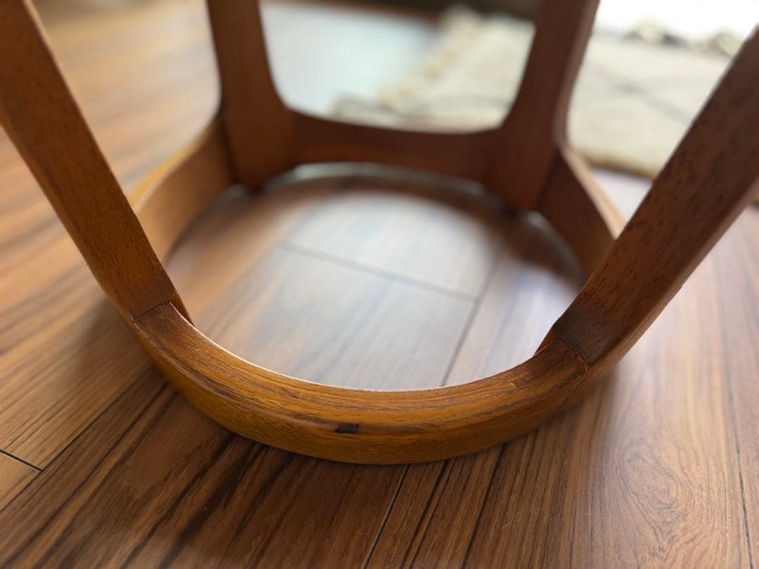 Lane社 アメリカンヴィンテージ コーヒーテーブル 丸1967年製 リペア済み