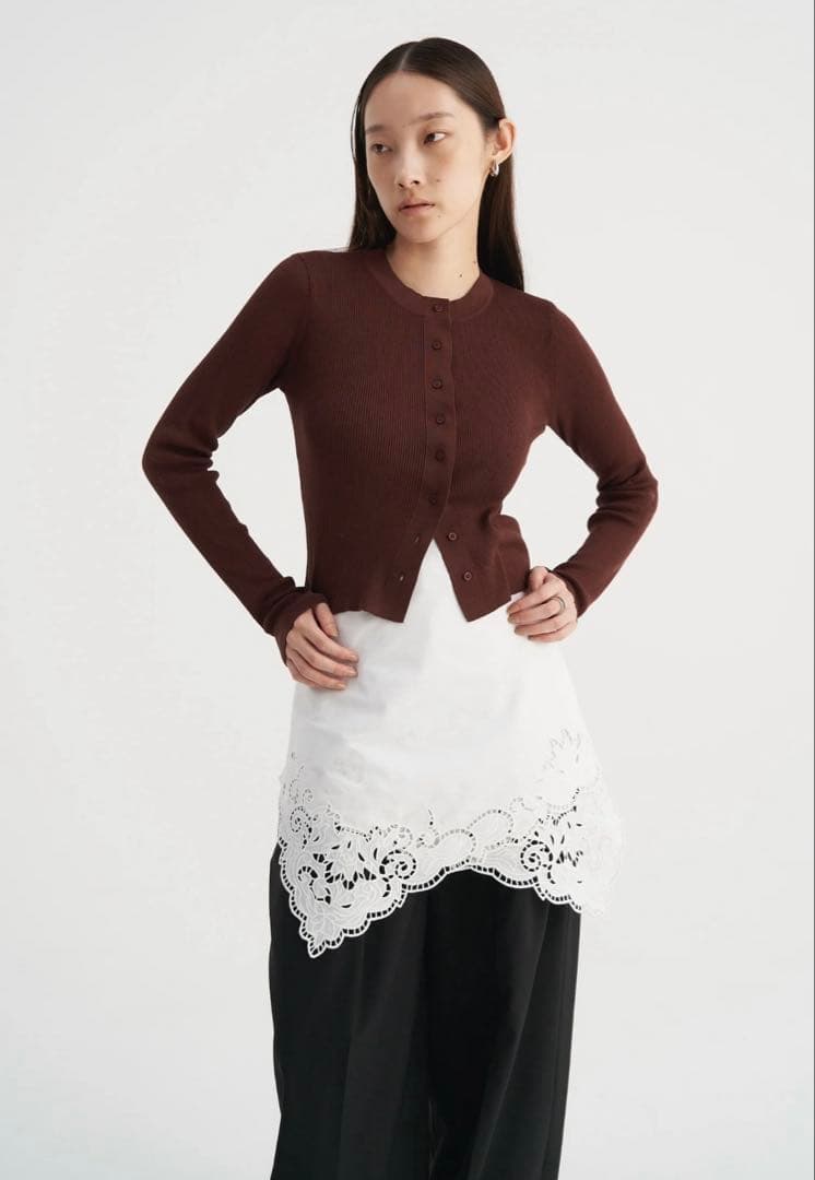 【完売】venica Scallop embroidery scarf