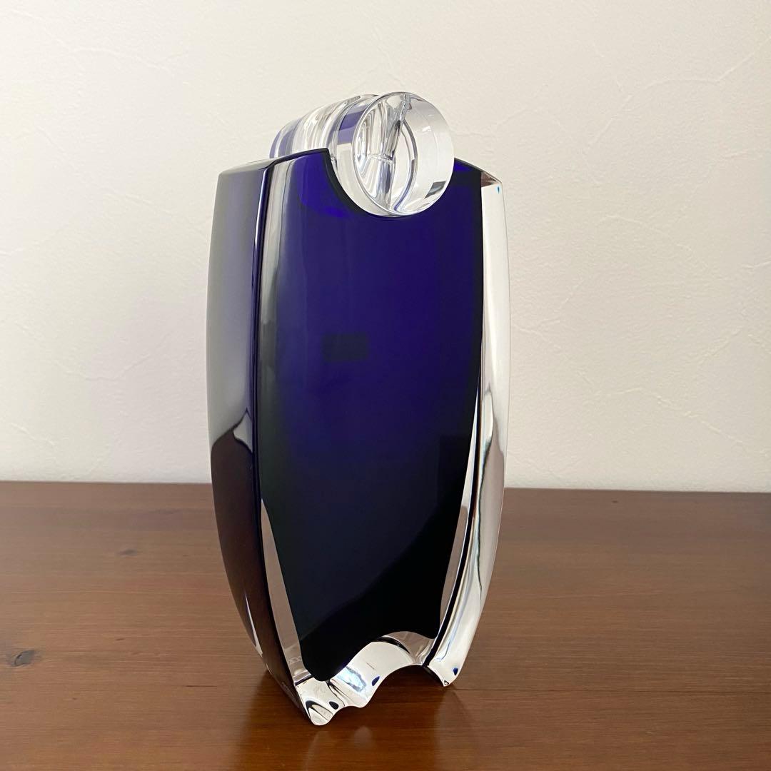 Baccarat バカラ オセアニア ブルー 花瓶 フラワーベース