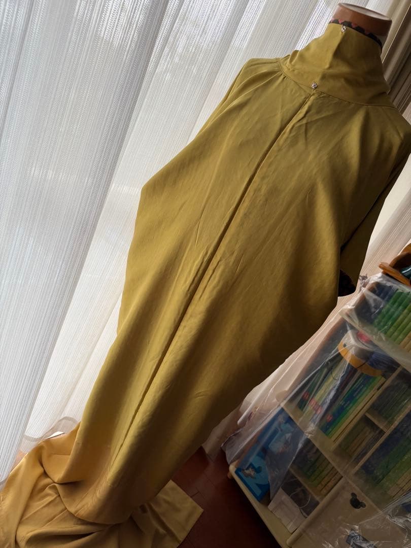 よし 正絹 小紋 着物 チョコブラウン×ピンク 総絞り 単品