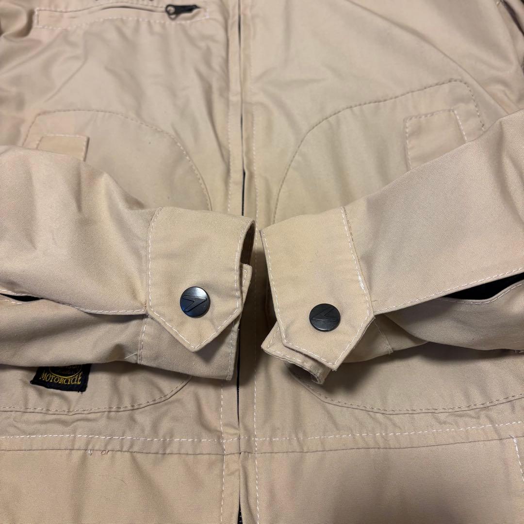 美品 VANSONコットンジャケット ベージュVS15105Sプロテクター L