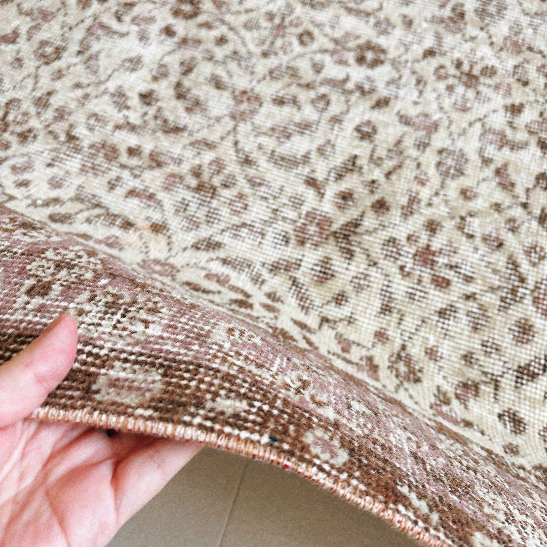 UT　トルコ ヴィンテージラグ ブラウン系