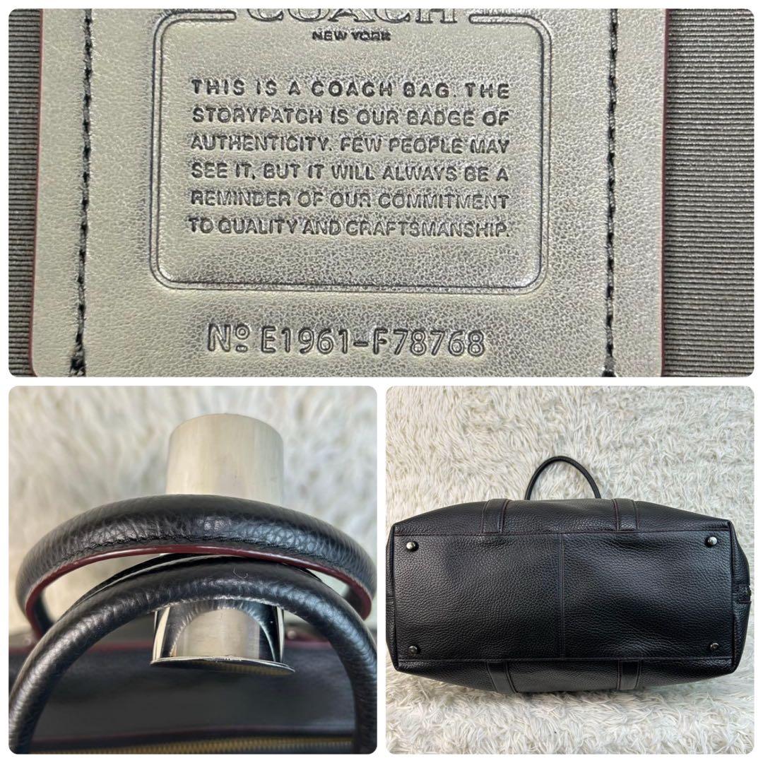 ✨極美品 コーチ 2way トート ショルダーバッグ ペブルドレザー 78768