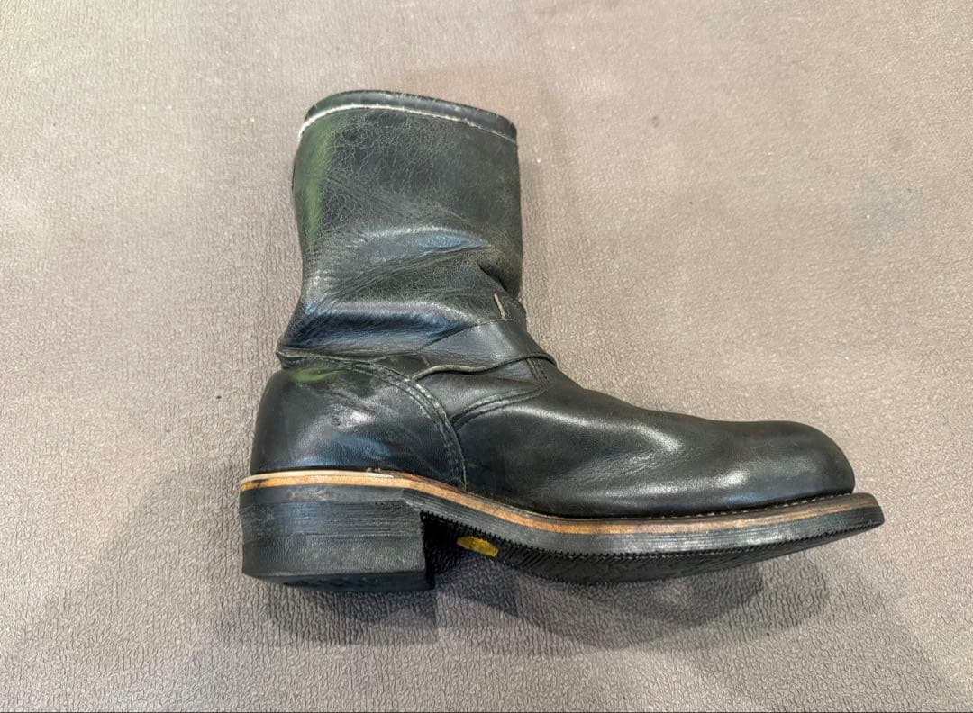 Chippewa チペワ　エンジニアブーツ　レザー茶芯 黒タグ26cm相当