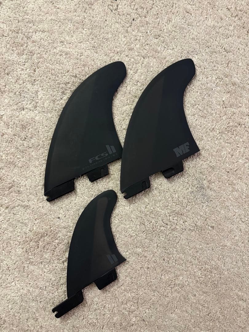 【新品】FCS2 ミックファニング ツインスタビ フィン Black