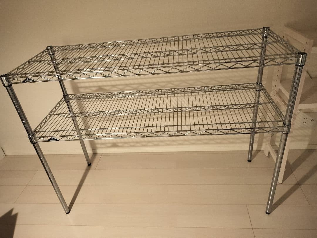 ルミナス 2段スチールラック シルバー