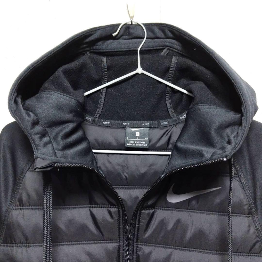 S 極美品　NIKEジャケット　メンズ　ナイキ　ブラック　黒　ダウン　パーカー