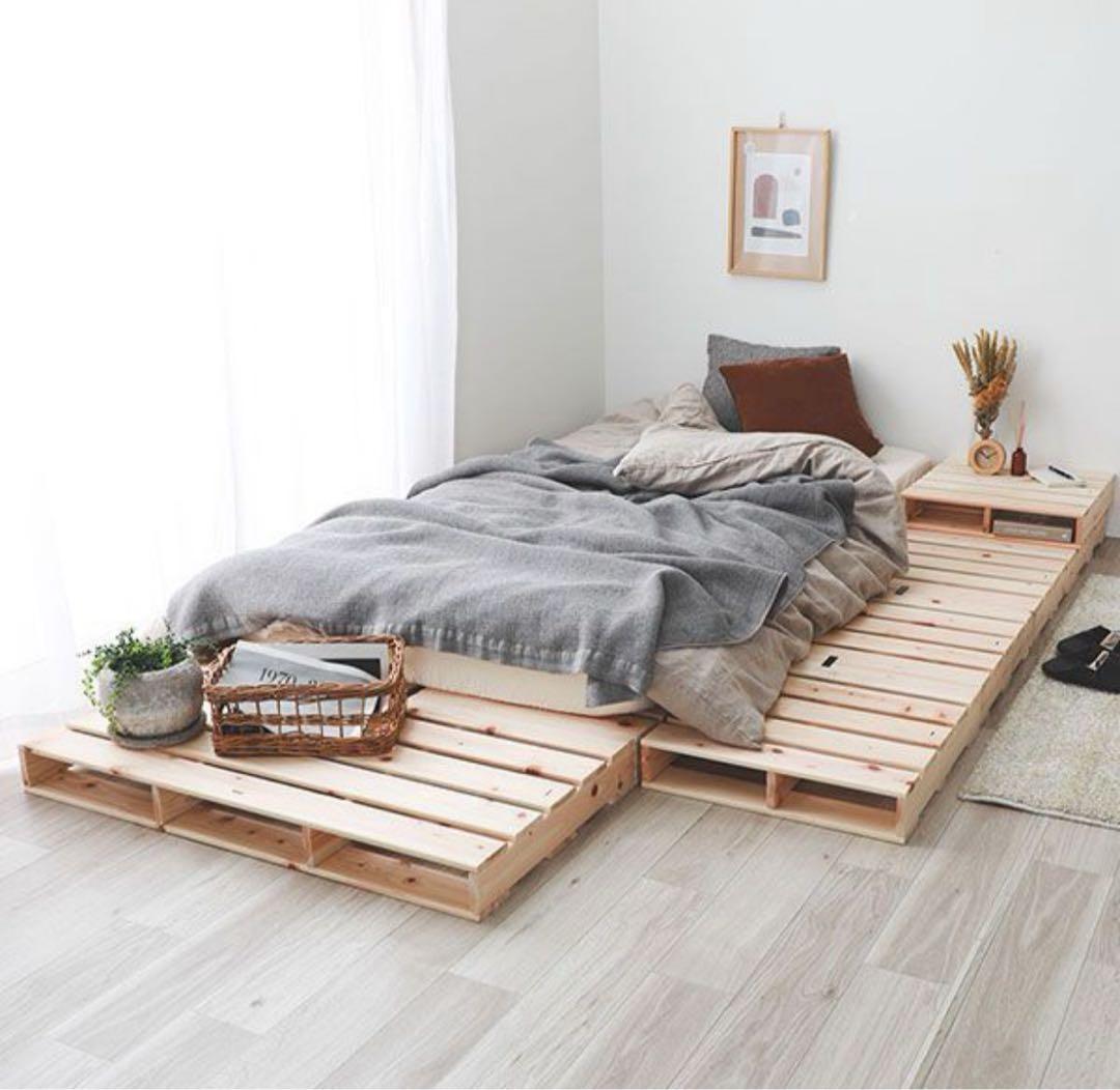 美品【定価の50%OFF】すのこベッドパレット、キングサイズ分の10枚セット