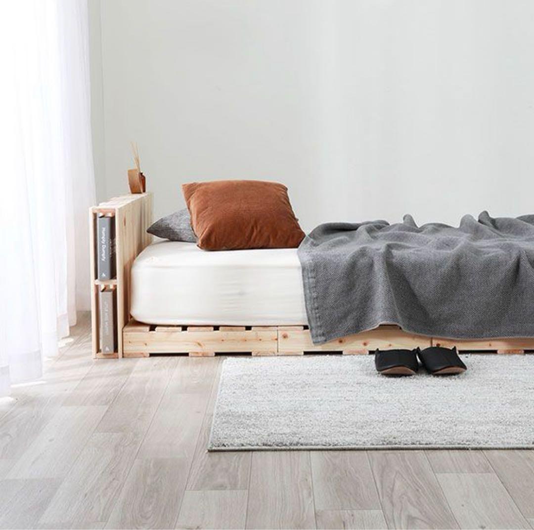 美品【定価の50%OFF】すのこベッドパレット、キングサイズ分の10枚セット