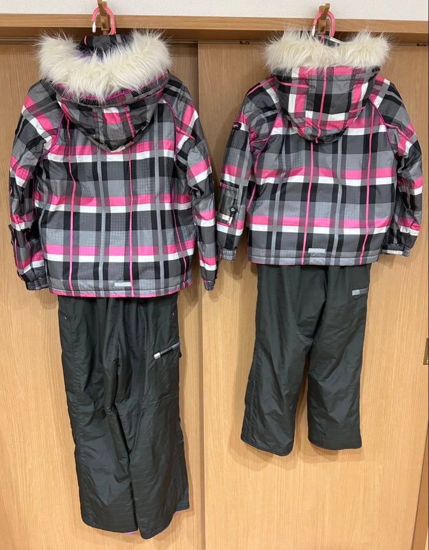 【女の子用】スキーウェア（150／130cm）＆スノーブーツ（23／21cm）