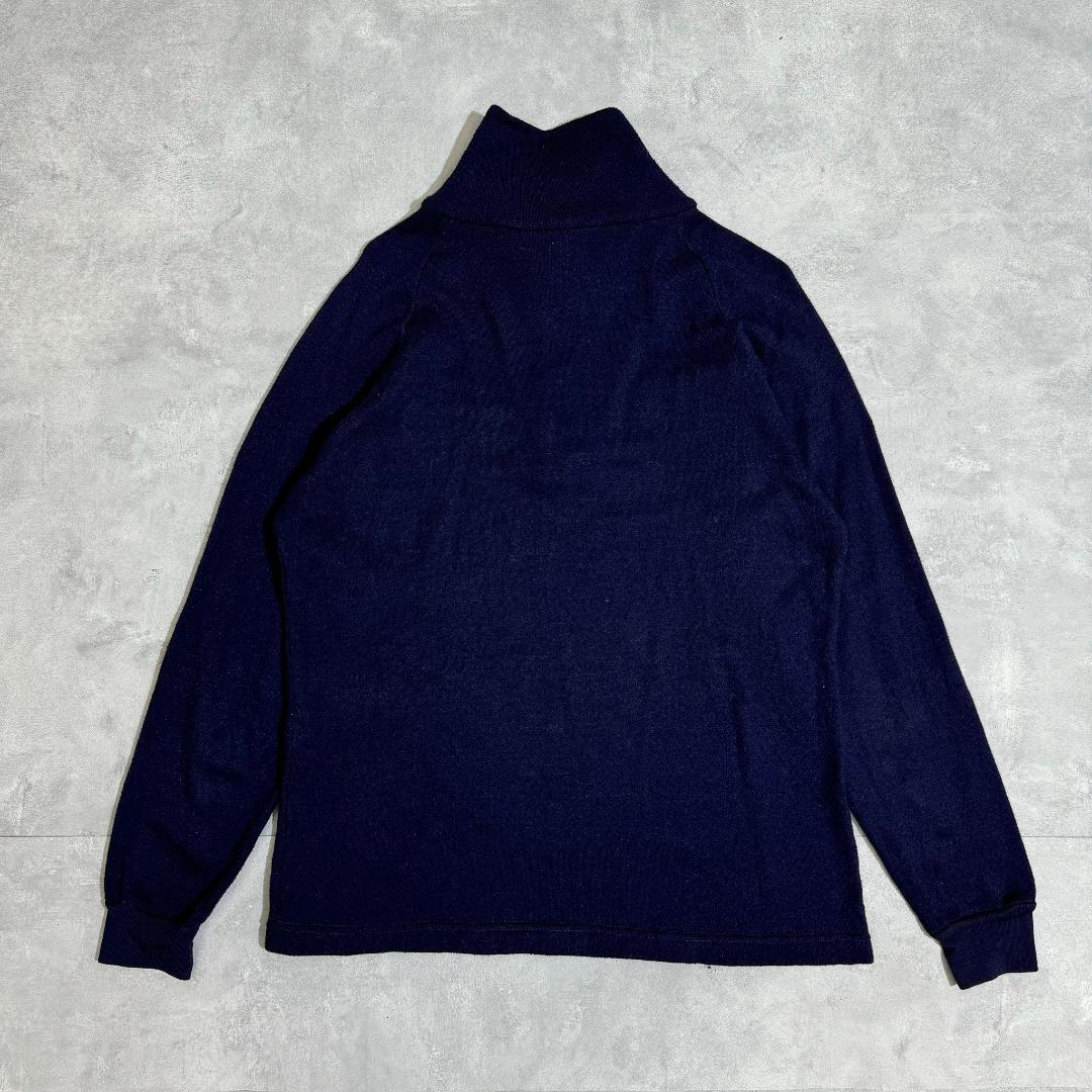 80s デカタグ Patagonia パタゴニア ネイビー　パイル DM848