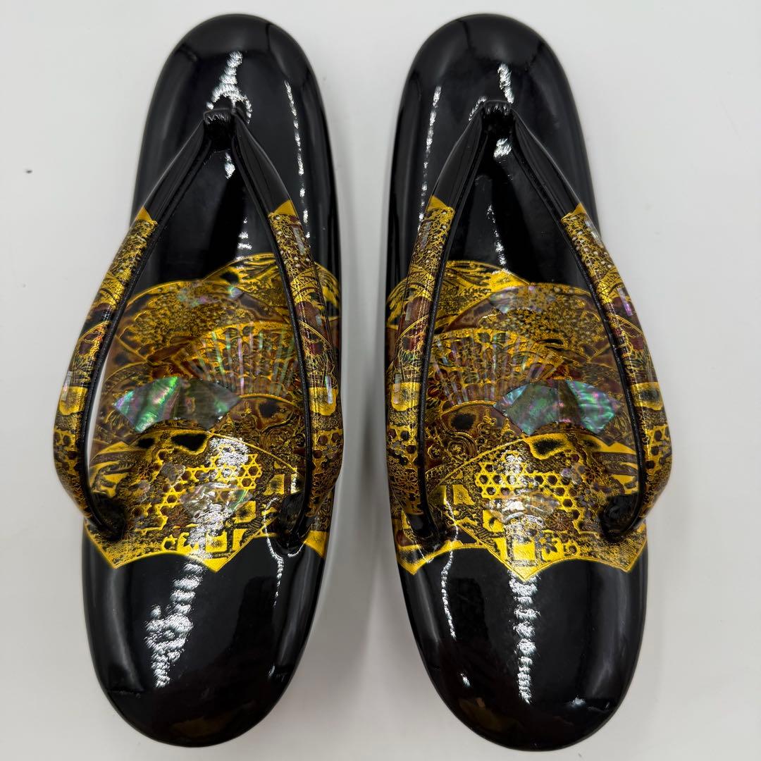 【未使用品】キンワシ　草履　バッグ　セット　真鍮22.5cm相当【35】