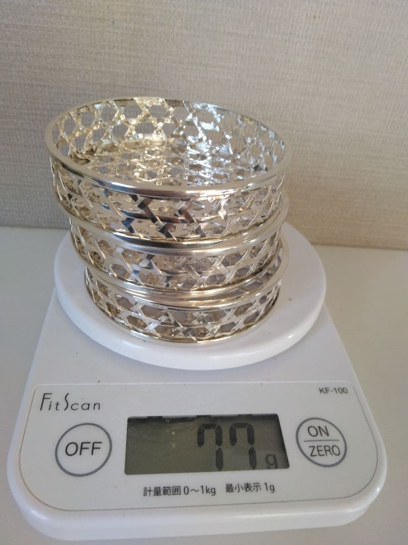 銀製　小皿　3枚