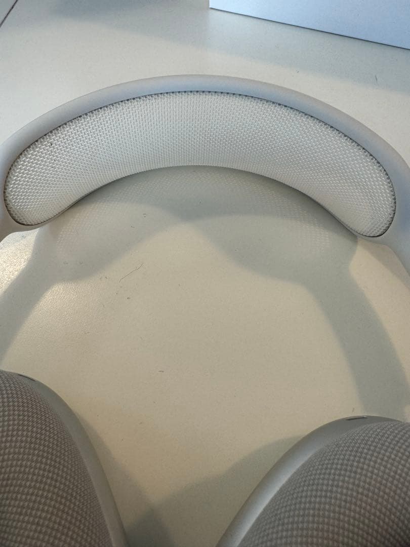 Air Pods Max ホワイト メッシュイヤーカップ ワイヤレスヘッドフォン