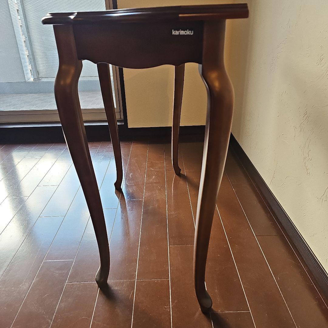 カリモク コロニアル　コーナーテーブル 猫脚　karimoku アンティーク