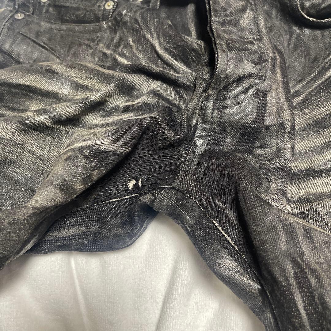 dior homme エディ期　ラスター　コーティングデニム　32