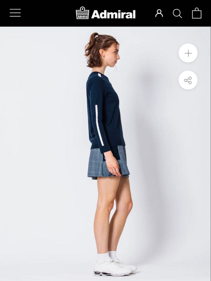 \\ なな♥フォローで100円割引 // 様用　Admiral ネイビー 長袖T