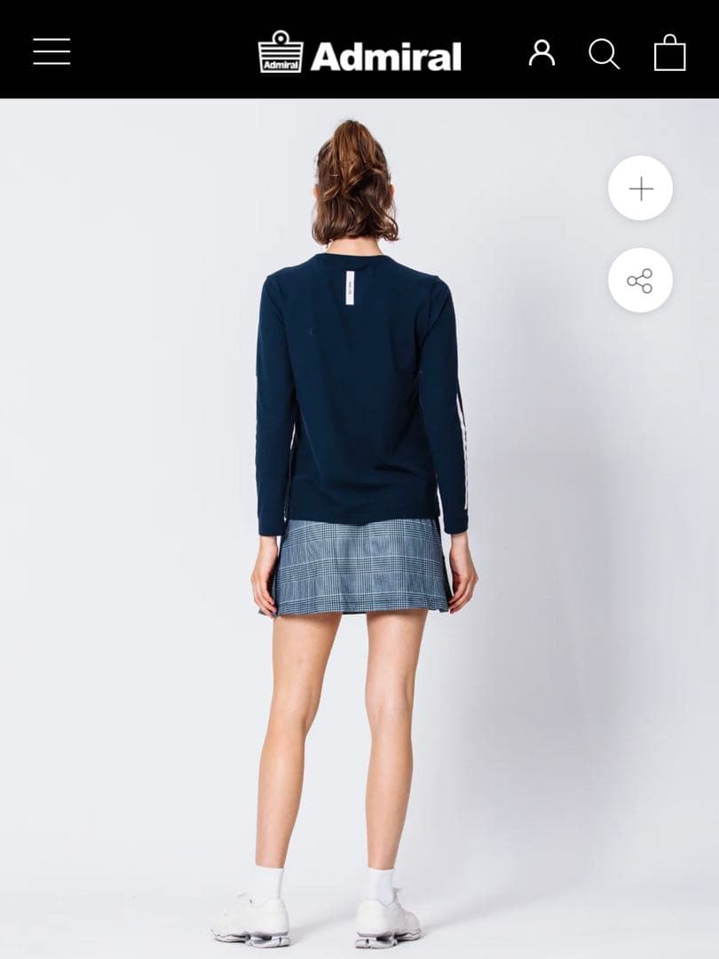 \\ なな♥フォローで100円割引 // 様用　Admiral ネイビー 長袖T