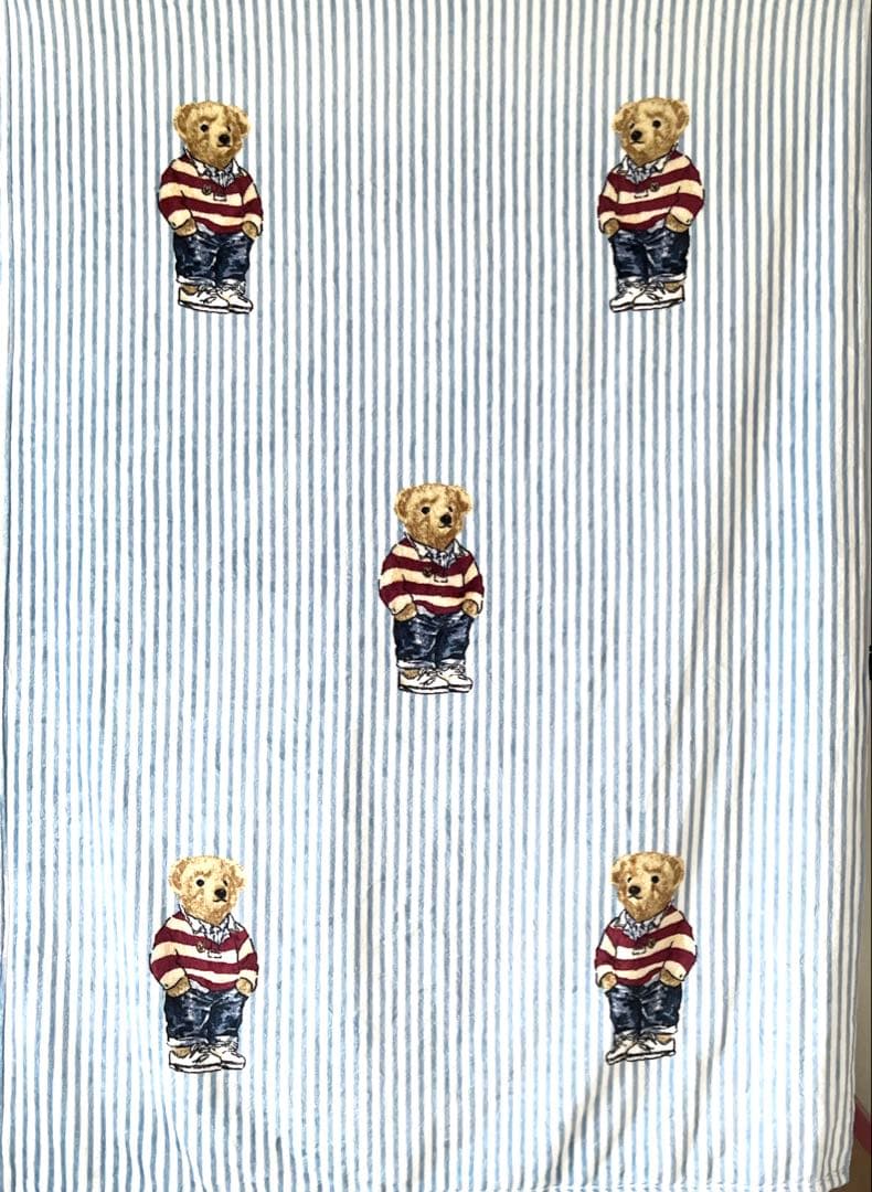ポロ ラルフローレン ブランケット POLO bear ポロベア クマ 毛布 白