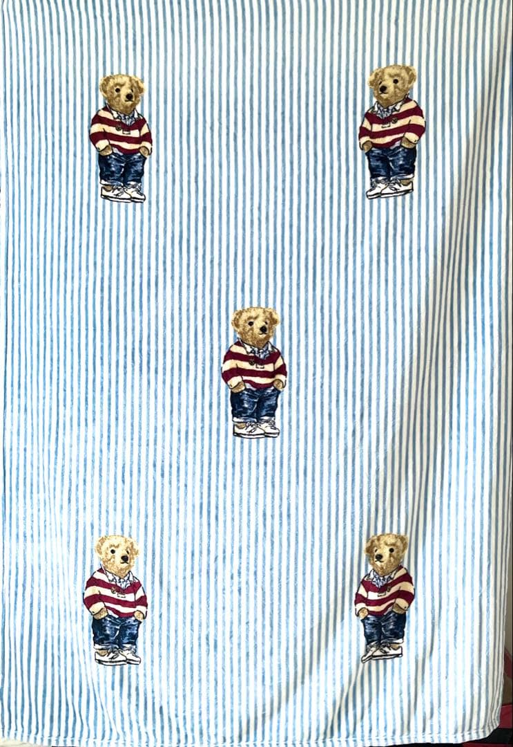 ポロ ラルフローレン ブランケット POLO bear ポロベア クマ 毛布 白