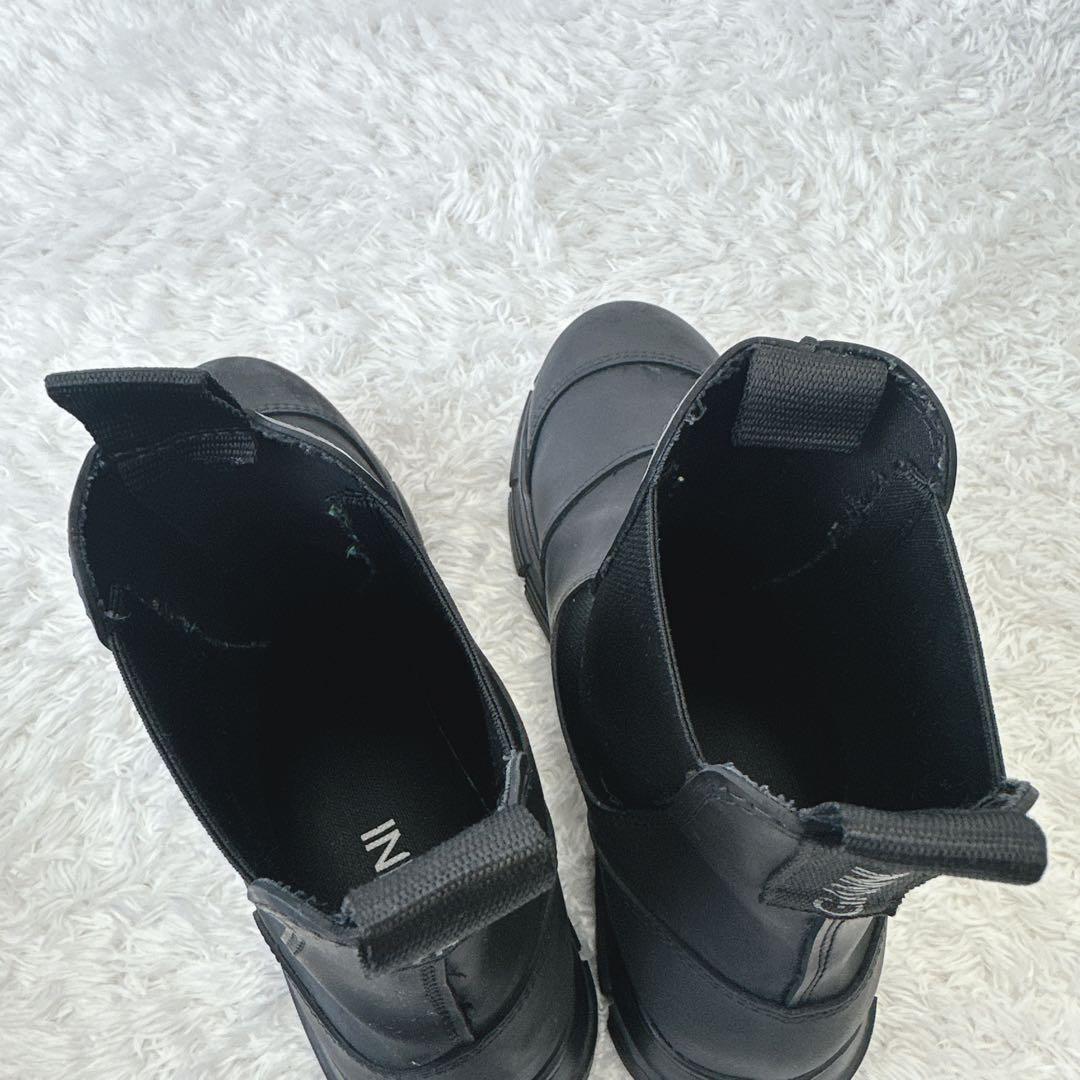 【良品】GANNI ラバーサイドゴアブーツ 39