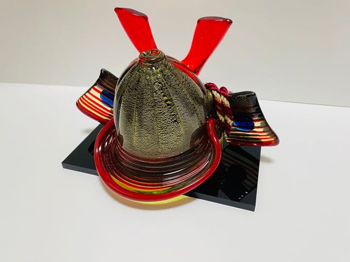 こどもの日　琉球ガラス　兜飾り　端午の節句　兜　こどもの日