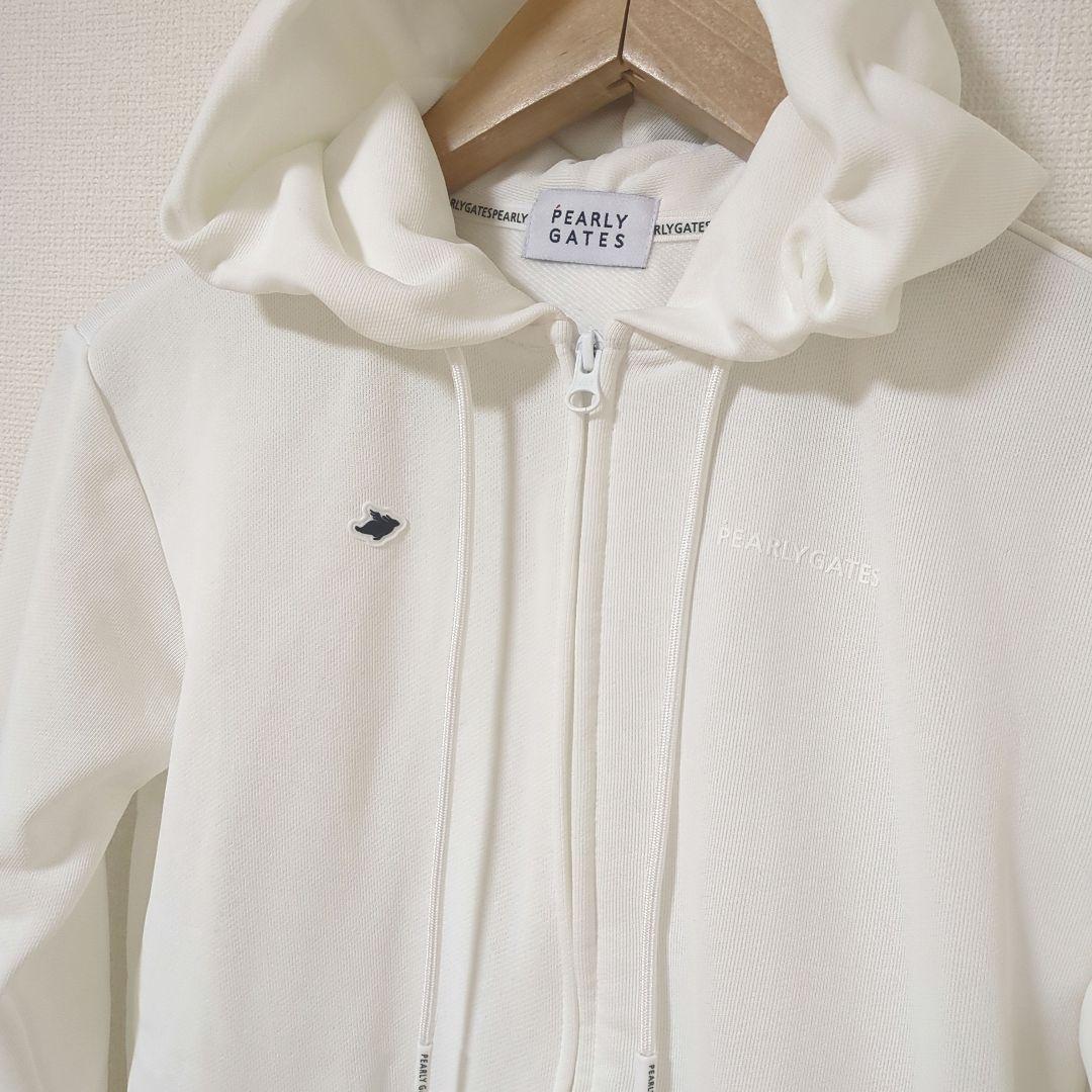 ★美品★PEARLY GATES　ハイスペックコンパクト裏毛フルジップフーディM