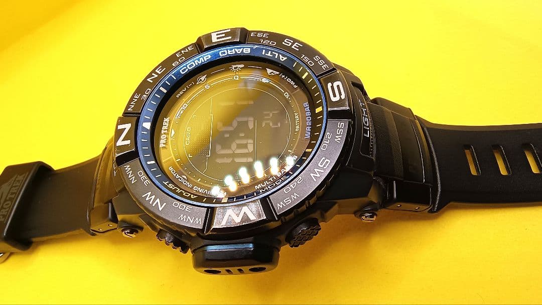 20気圧！PROTREK PRW-3500Y-1JF ソーラー 　温度気圧高度計