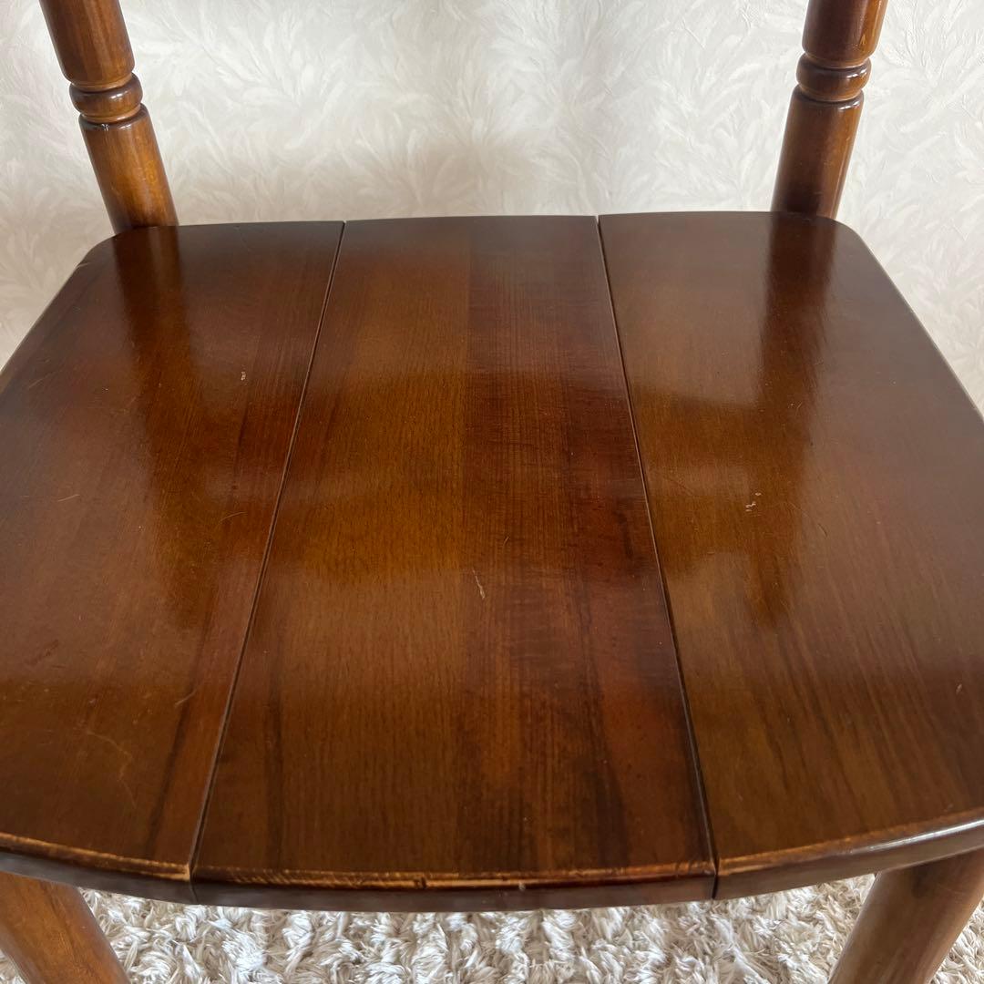 オールド カリモク コロニアル ダイニングチェア 馬車刻印 2脚 90年代 ①