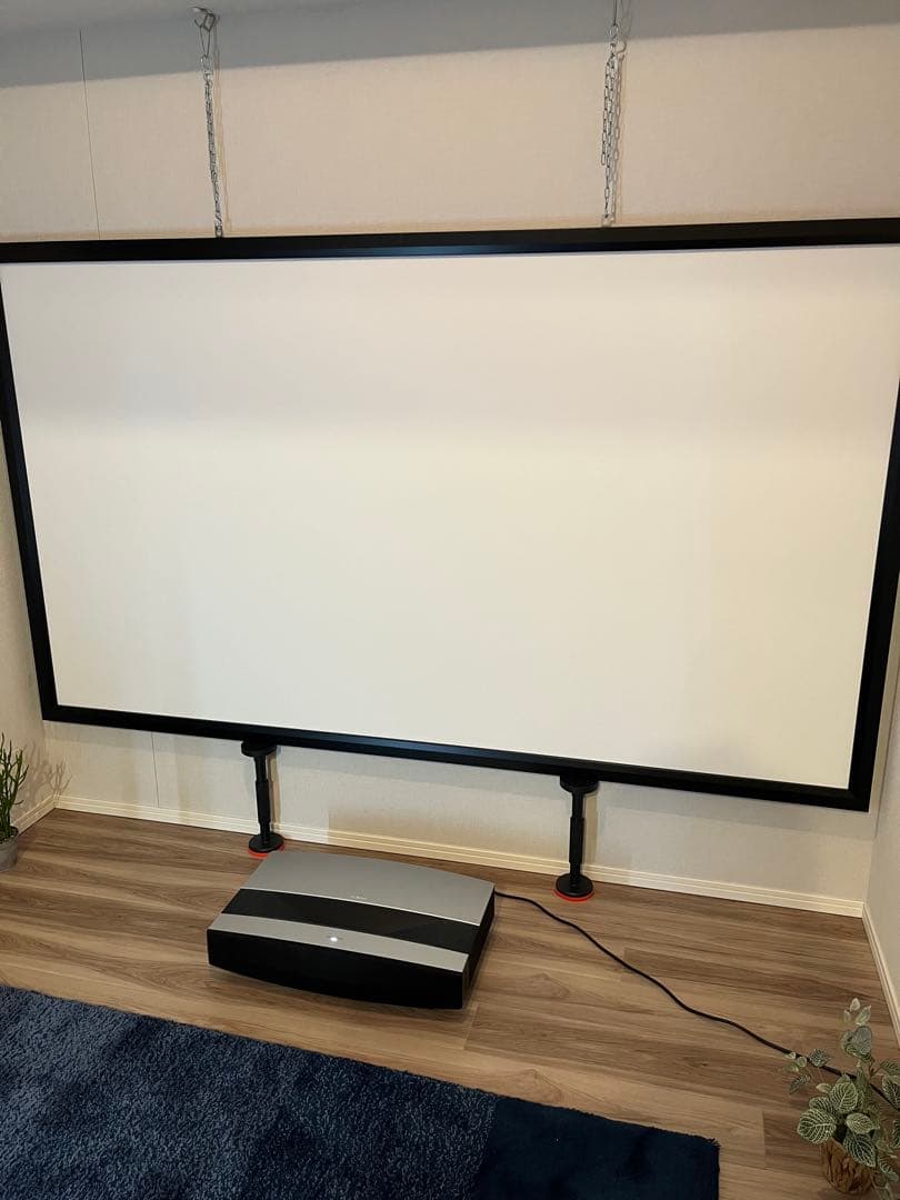 【超美品】短焦点耐用アルミフレームスクリーン 100インチ TS-100WB