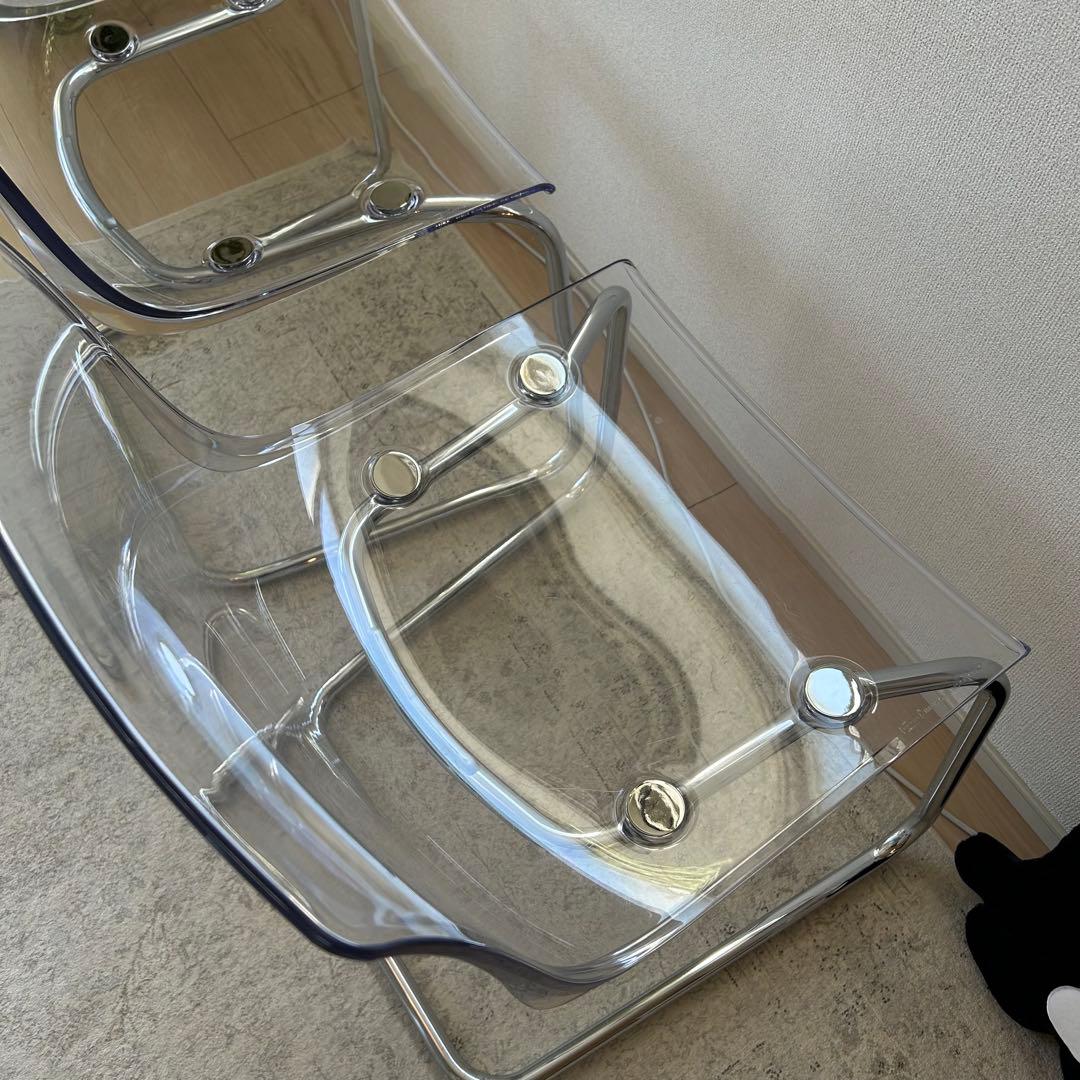 IKEA TOBIAS 2脚セット トービアス スケルトン　クリアチェア