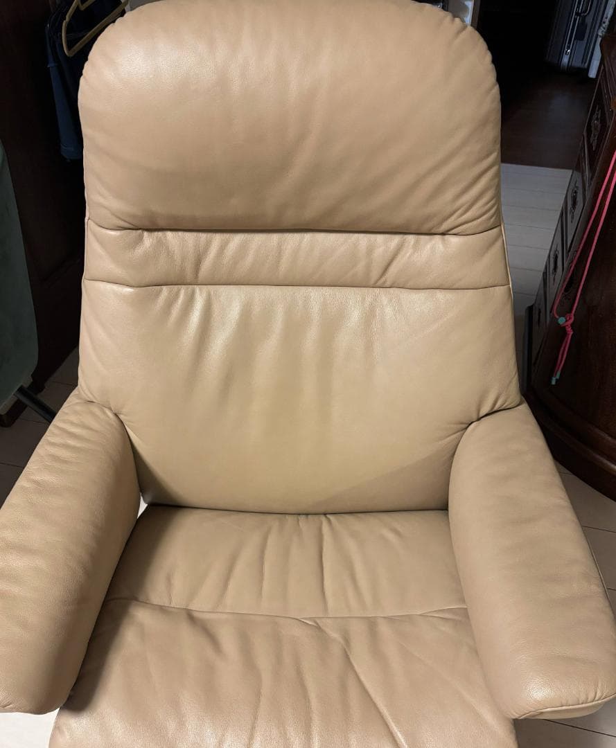 まことくん EKORNESストレスレスリクライニングチェア本革 オットマン