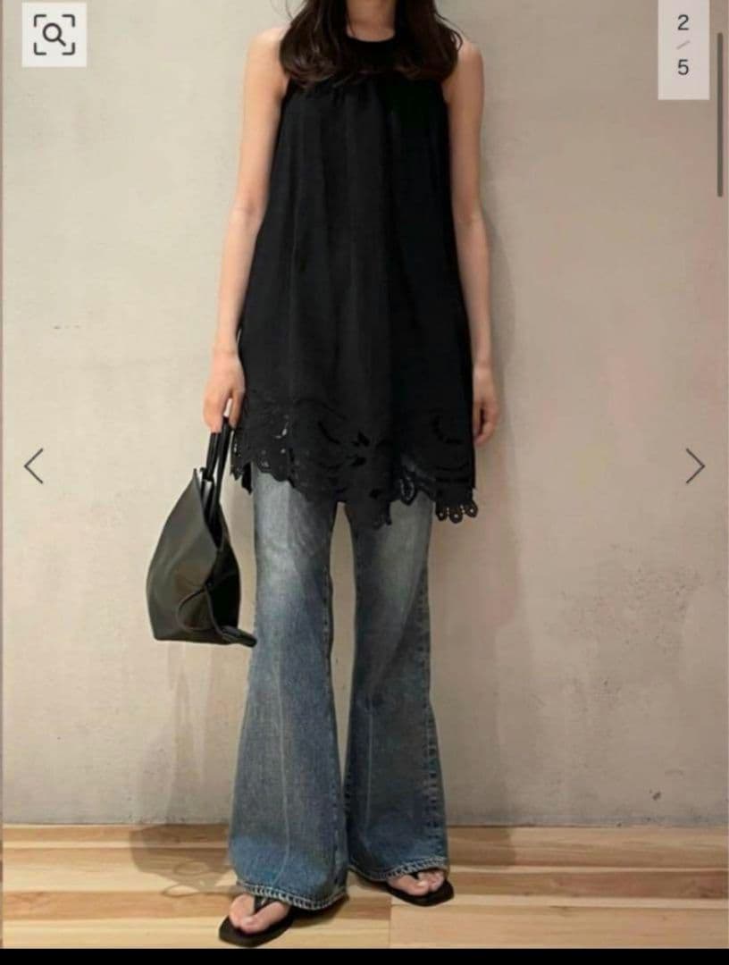 トップス plage cotton embro cami