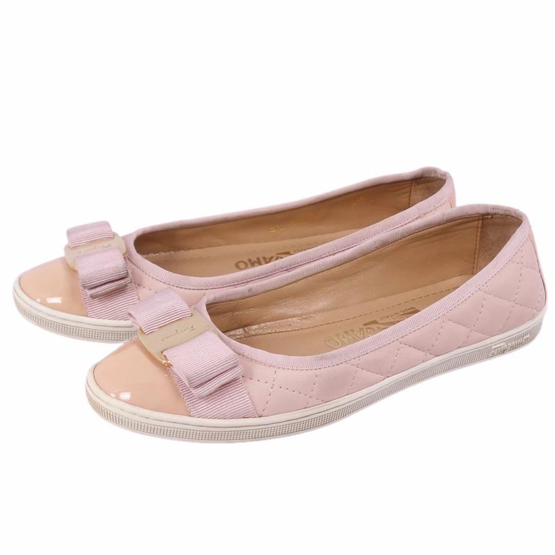 新品 サルヴァトーレフェラガモ フラット パンプス バレリーナパンプス