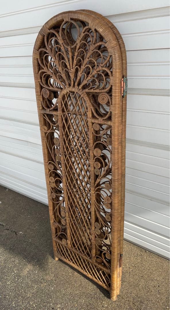 ビンテージ/ラタン/籐/籐家具/衝立/パーテーション/⑦